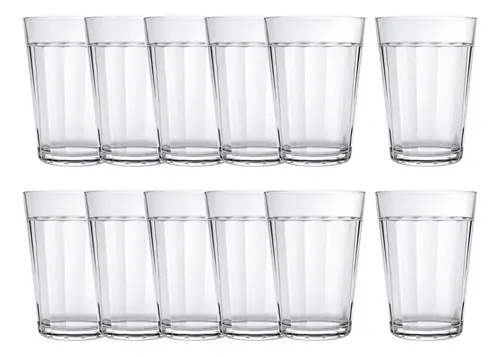 Conjunto Com 12 Copos Americano 190ml Nadir
