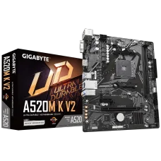 Placa Mãe Gigabyte A520M K V2, Chipset A520, AMD AM4, MATX, DDR4