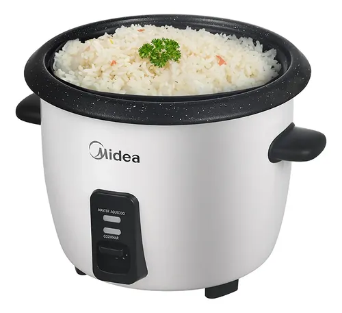 Panela De Arroz Elétrica Midea 7 Xícaras Cozimento Á Vapor Com Tampa De Vidro