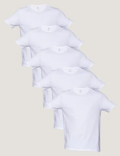 Kit 5 Camisetas Básicas Masculinas Algodão Branca Hering  Branco Xg Lisa