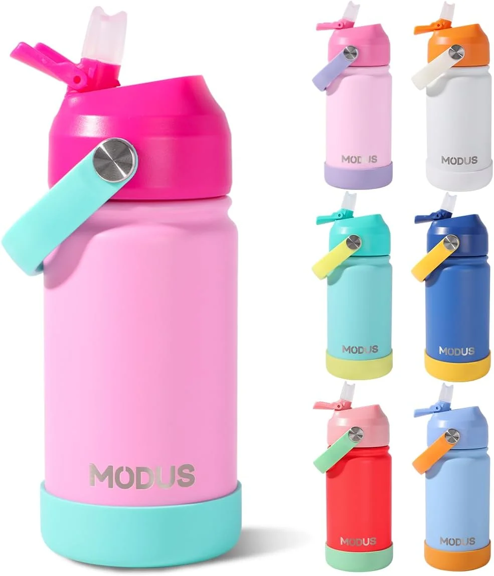 MODUS Garrafa Térmica Infantil 420ml em Aço Inox Parede Dupla Livre de BPA
