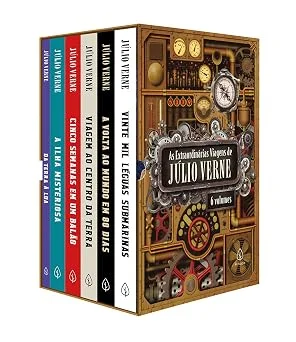 As extraordinárias viagens de Júlio Verne - Box com 6 livros