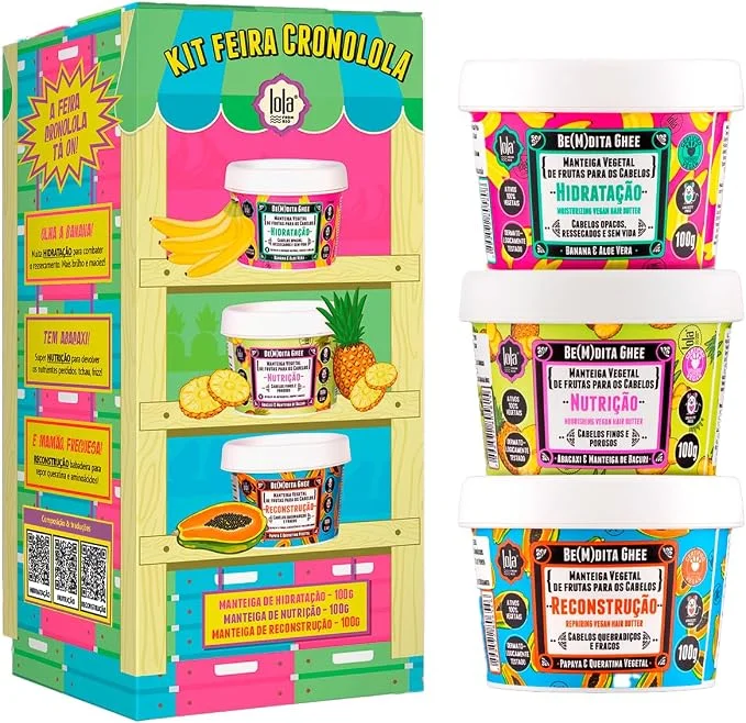 Lola Cosmetics Kit Cronograma Capilar Be(m) Dita Ghee - 3 Produtos