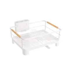 Just Home Collection - Escorredor Prato De Metal Bco Mad