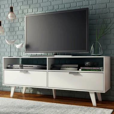 Rack para TV até 55 Polegadas Madesa Oslo com 2 Portas Branco