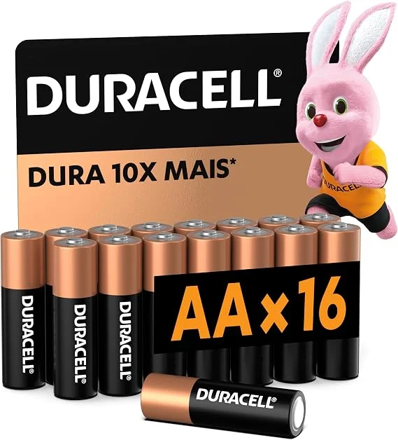 Duracell Pilha Optimum AA Pequena Com 12 Unidades – Dura até 30x Mais – Ideal para Controle Xbox™, Brinquedos e Lanternas