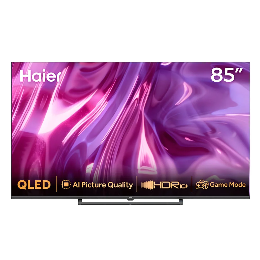 Smart TV 4K Haier QLED 85” Polegadas com 120Hz, Google TV e Wi-Fi - H85S80GUX