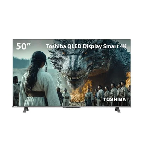 Smart TV QLED 55 4K Toshiba Google TV 3HDMI 2USB Wi-Fi