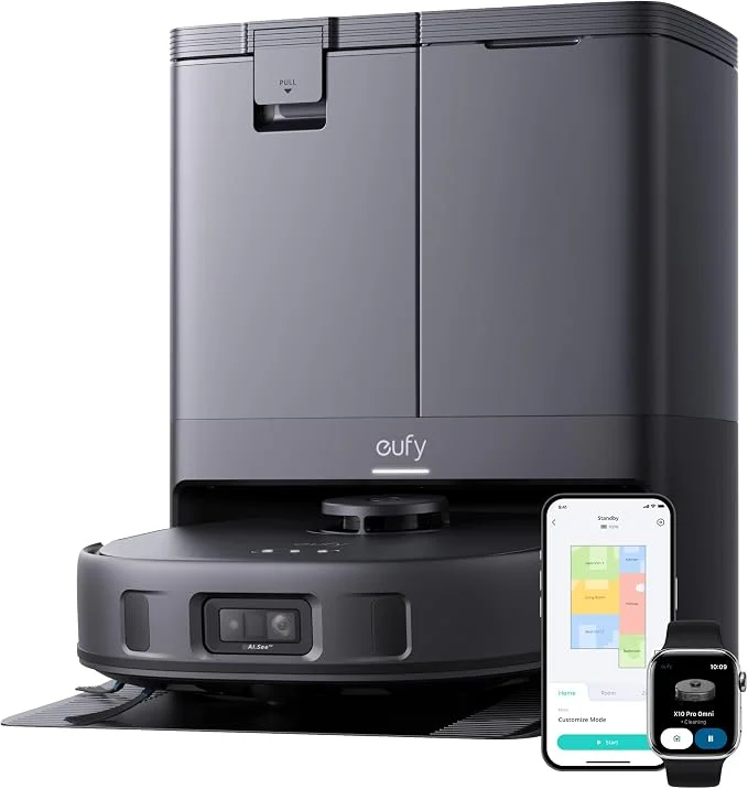 eufy X10 Pro Robô Aspirador e Passa Pano,Esfregão Sempre Úmido,8000Pa, 220v