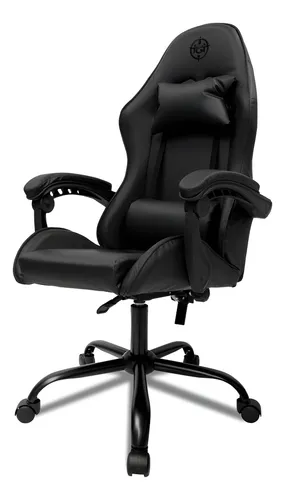 Cadeira de escritório TGT Heron TGT-HR gamer preta com estofado de couro sintético