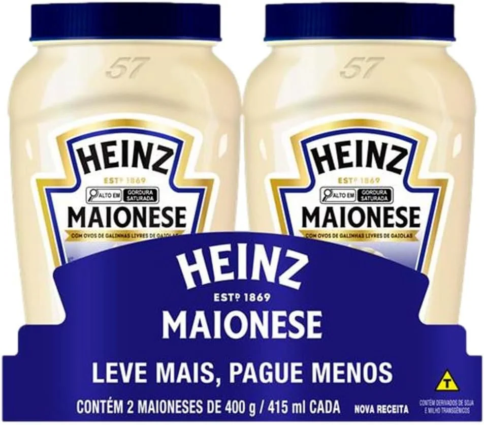 Heinz Pack Maionese Tradicional, 400G - 2 unidades