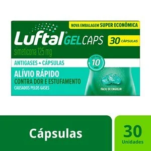 Luftal Gel 125mg 30 Cápsulas - Validade Outubro/2026