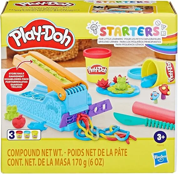 Play-Doh, Massinha de Modelar Infantil, Kit Inicial de Números - Conjunto de Brinquedo com Acessórios e 6 Potes - A partir de 3 Anos