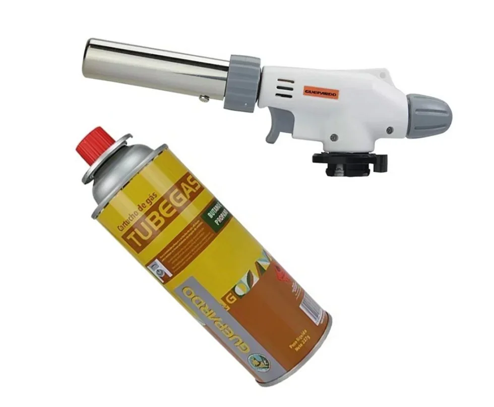 Maçarico Gourmet Flame Gun - Guepardo + 01 Refil Tube Gás 227 Gr