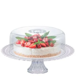 Boleira New Gourmet Vidro Com Pé E Tampa 32cm 454101 - Ruvolo