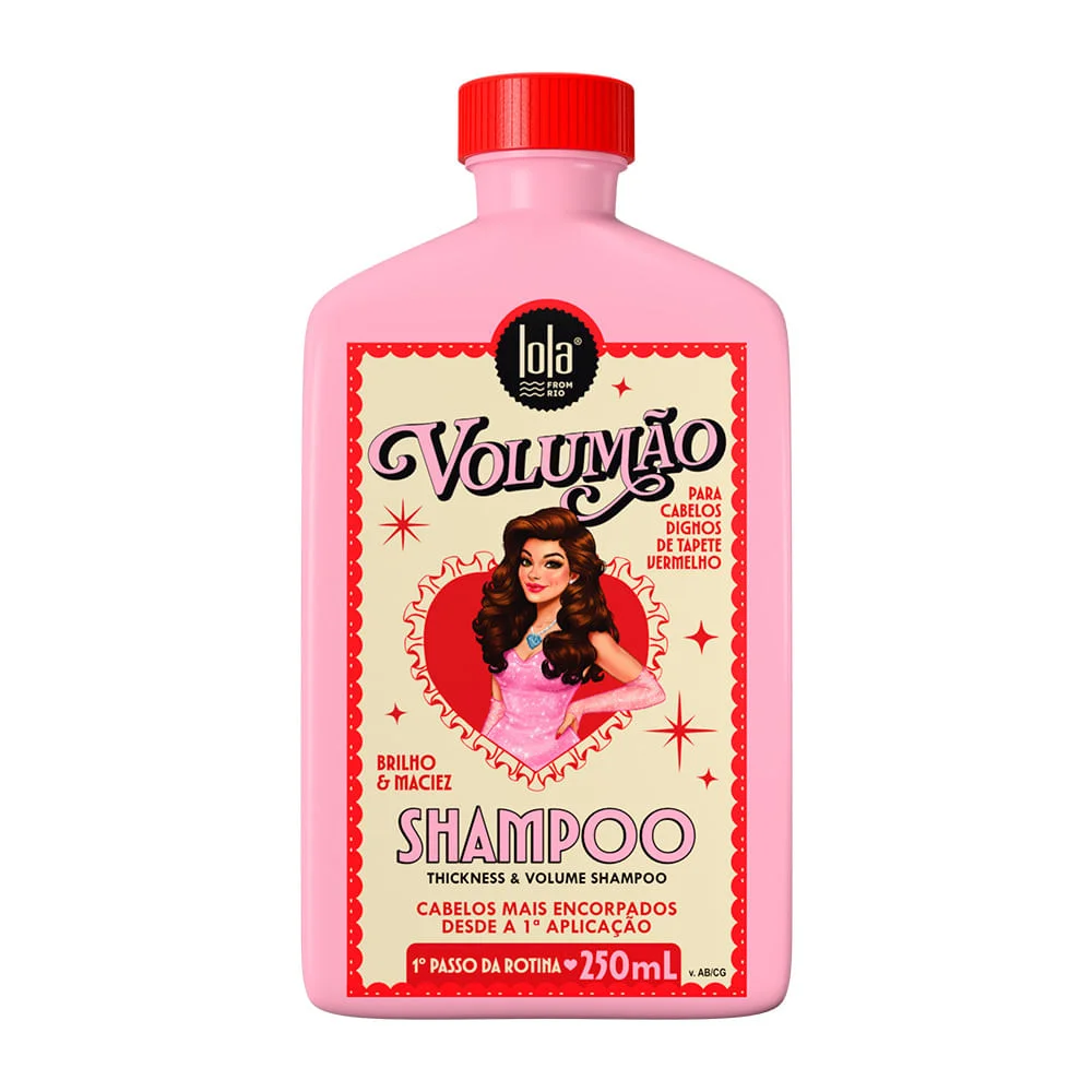 Shampoo Volumizador Volumão Lola Brilho & Maciez 1º Passo da Rotina 250ml