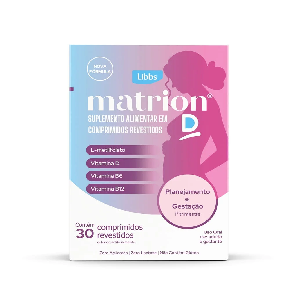 Suplemento Alimentar Matrion D Primeiro Trimestre 30 Comprimidos Revestidos