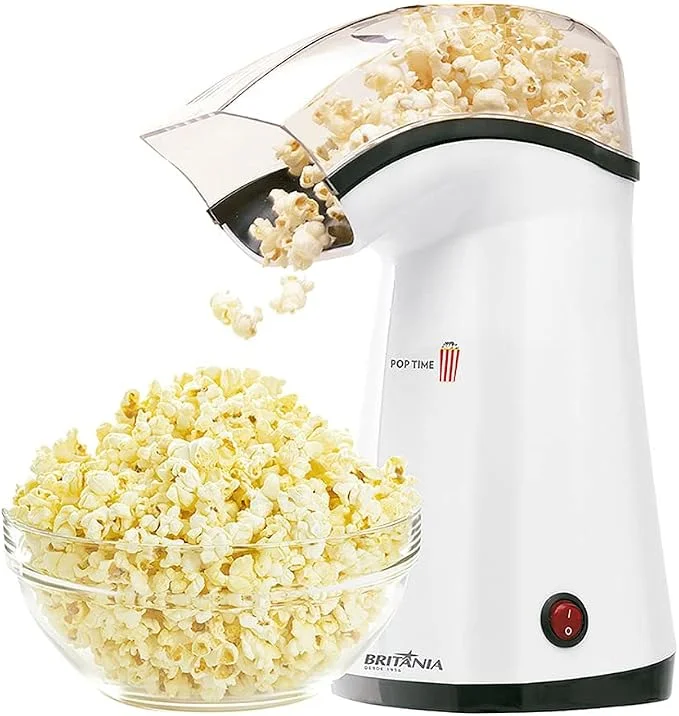 Britânia Pipoqueira, Pop Time, Branco, 220v, 62552001 Plástico e Metal