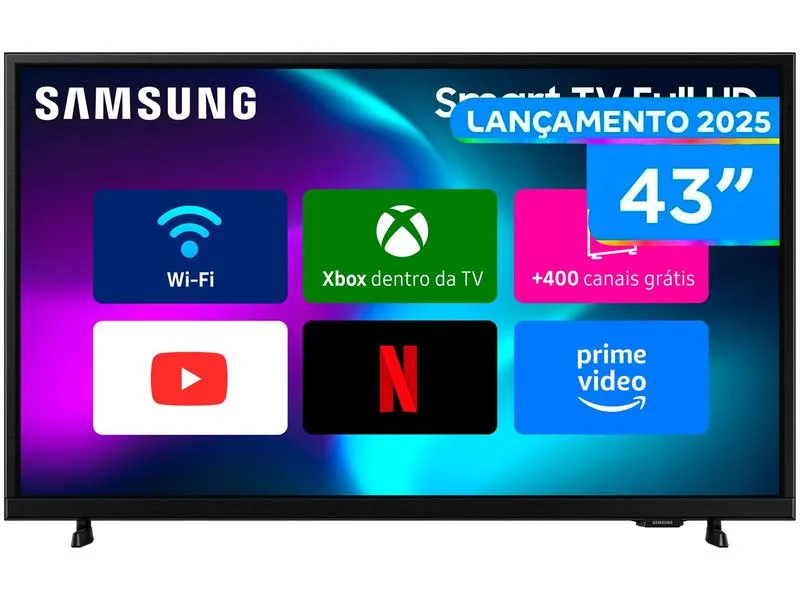 Smart TV Full HD Samsung 43" 43F6000F Tizen Wi-Fi Bluetooth