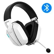 Headset Gamer sem fio, Conexão Bluetooh e P3, Preto e Branco, PH703, Warrior - CX 1 UN
