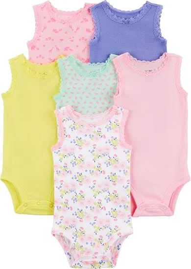 Body Pacote com 6 bodies sem mangas Simple Joys by Carter'sMeninas