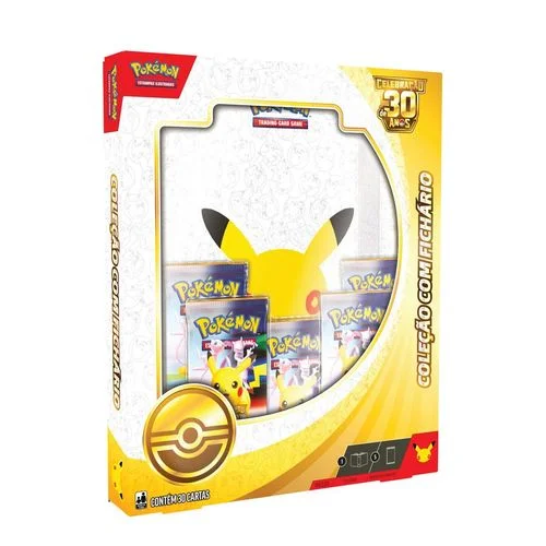 Box - Pokémon - Coleção Fichário - Especial 30 Anos - Copag