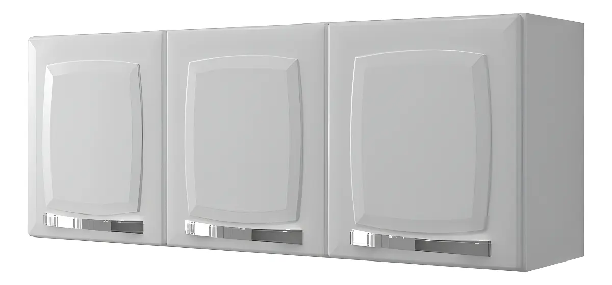 Armário Aéreo de Cozinha Itatiaia Florença 3 Portas Branco