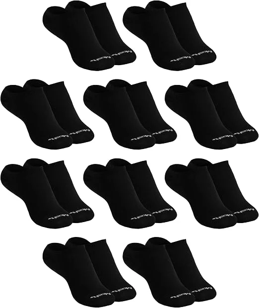 Kit 10 Pares de Meia Soquete Invisível Cano Curto Algodão Respirável Mash