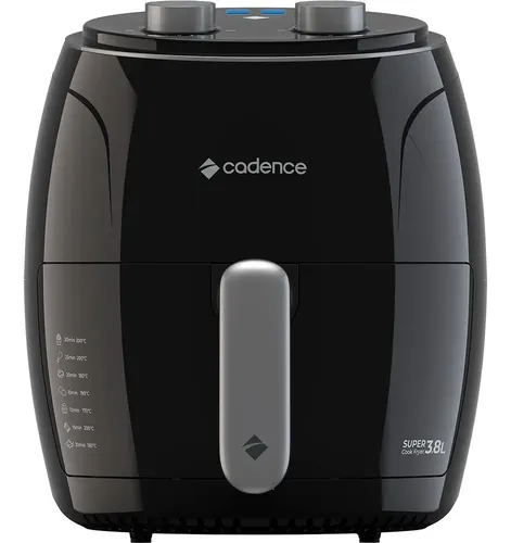 Fritadeira Sem Óleo Super Cook Fryer Frt410 3,8l Cadence Cor Preto