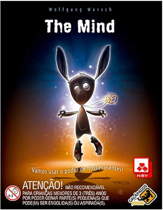 asmodee, The Mind, Jogo de Cartas, 2 a 4 jogadores, partidas de 20 min.