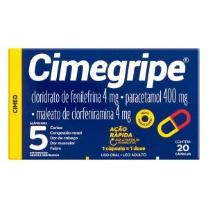 Antigripal Cimegripe Cimed 20 Cápsulas