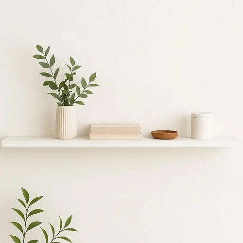 1 Prateleira 120x20 Mdf Branco Suporte Invisivel Branco
