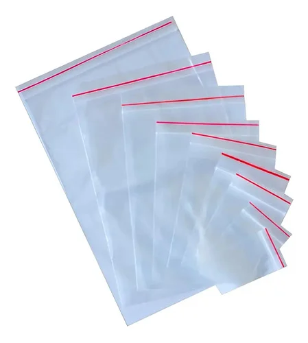 100 Sacos Plásticos Ziplock Hermético 24x34cm BPA Free Talge