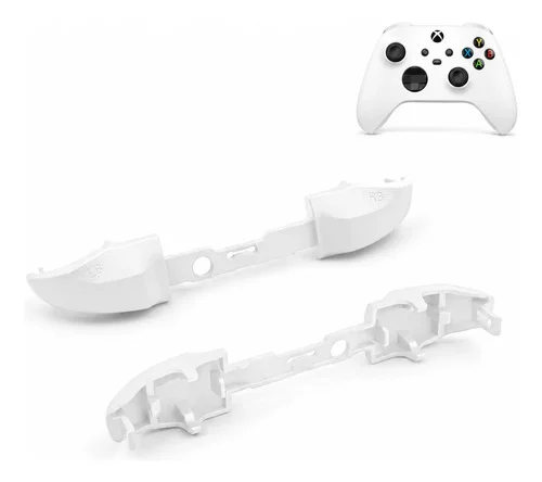 2 Botões Gatilho Lb Rb Compatível Controle Xbox Series X S Branco