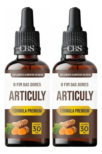 2x Articuly 30ml Para Dor Nas Juntas Joelho Ombro Coluna Sem Sabor