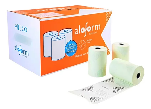 30 Bobinas Térmica 80mm 80x30 Bobina Cupom Impressora Pdv