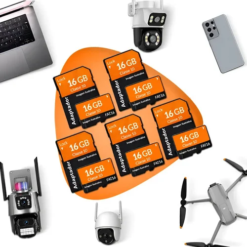 5 Cartão Memória Original 16gb P/câmera Wifi Yoose Intelbras
