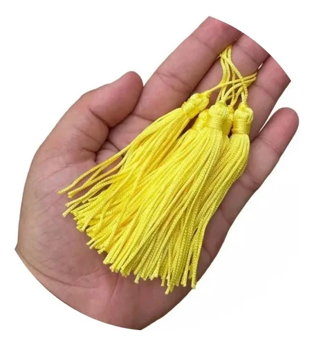 50 Franja Pingente Tassel Seda 8cm Escolha A Cor- Atacado