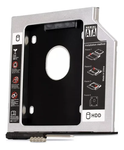 Adaptador Caddy Hd Ssd Sata 9.5mm Case Gaveta Dvd Notebook