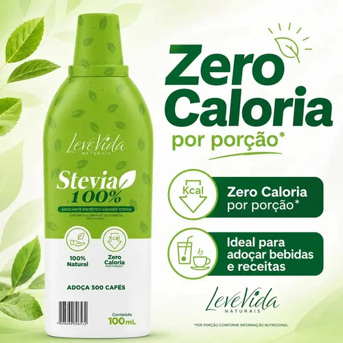 Adoçante 100% Natural Stevia 100ml
