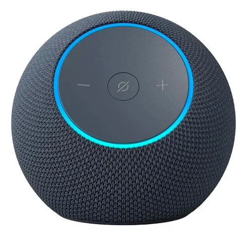 Alto-falante inteligente Amazon Echo Dot Max com Virtua Assistant cinza claro