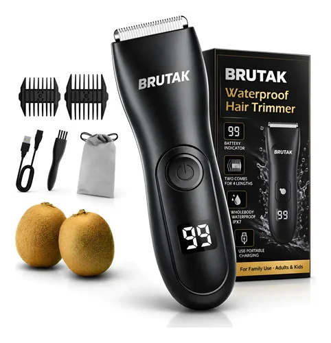 Aparador Pelos Íntimos Cabelo Barba Sem Fio Clipper Max Pro Preto 127/220v