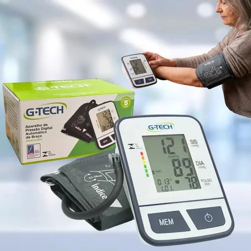 Aparelho De Pressão Bsp11 Digital Automático De Braço G-tech Branco