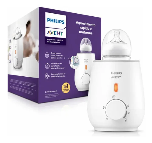 Aquecedor Mamadeira Philips Avent Elétrico Uso Diário Branco 127v