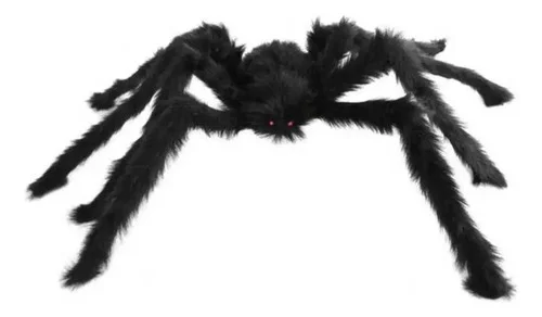 Aranha Peluciada 50cm Decoração Halloween Dia Das Bruxas