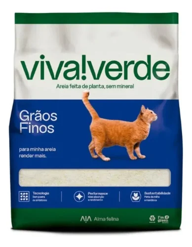 Areia Viva Verde Grãos Finos 4 Kg