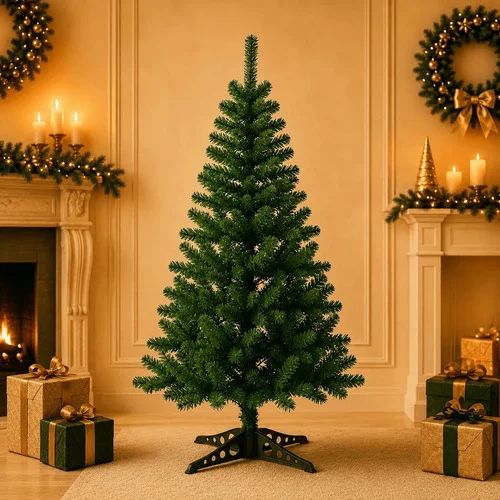 Árvore De Natal 1,20m 120 Galhos Pinheiro Verde Tradicional - Dekasa