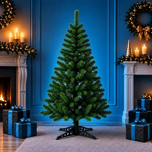 Árvore De Natal 1,20m 120 Galhos Verde Artificial Cheia Deco Verde