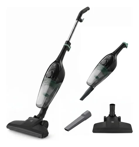 Aspirador de Pó Vertical Electrolux 1.100W STK12 cabo de 5m portátil de mão 2 em 1 potente com capacidade 1,2L filtro HEPA preto