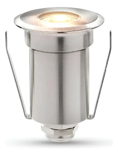 Balizador Led Embutido Solo Essence 2w 3000k Branco Quente Ip67 Aço Escovado Cod: Alut010021 Alut By Avant